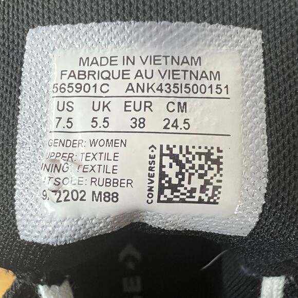 Converse Lugged 2.0 High Top Black Women’s 7.5 - Picture 5 of 14